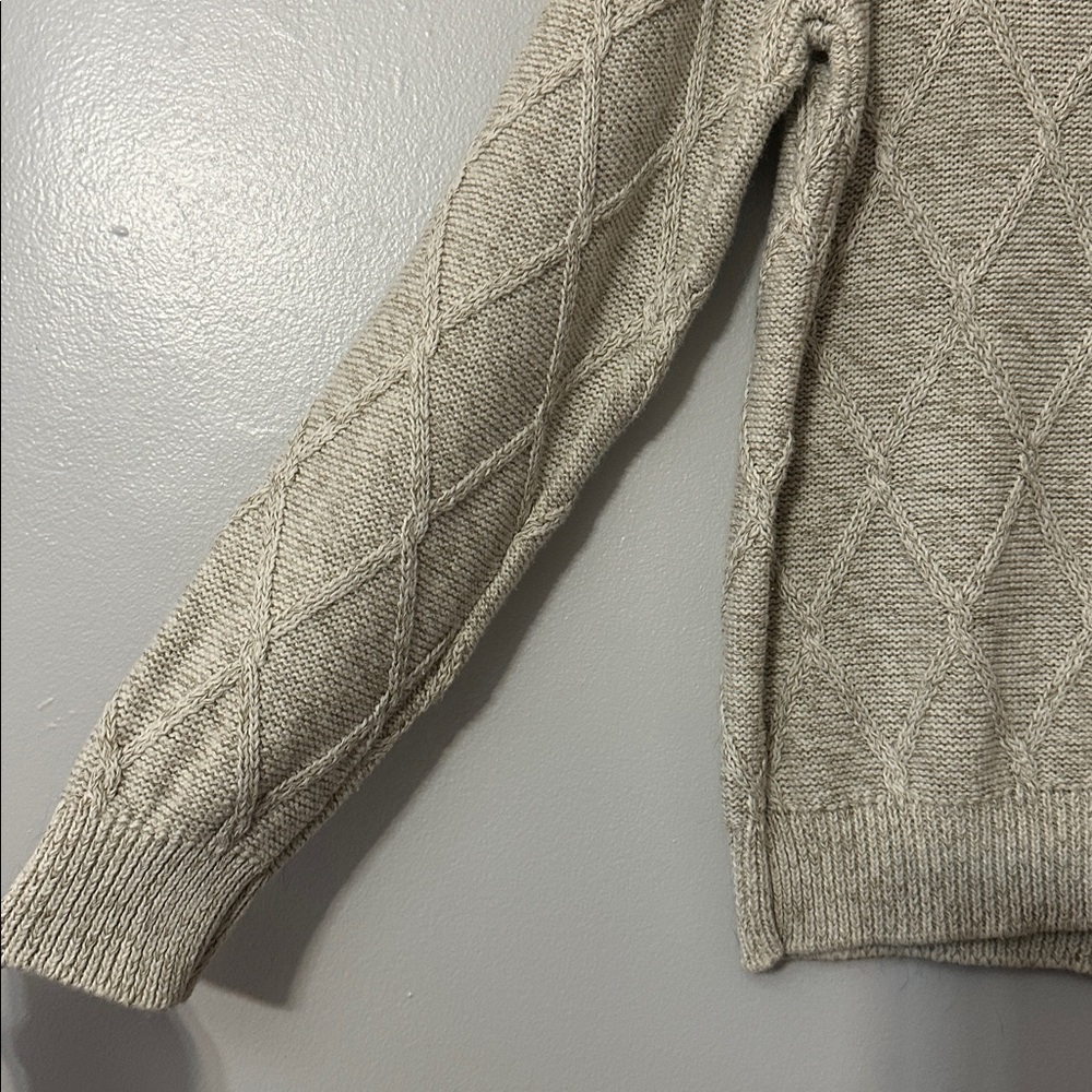 Alfred Dunner Cream Sweater with Floral Embroidery - Picture 3 of 5
